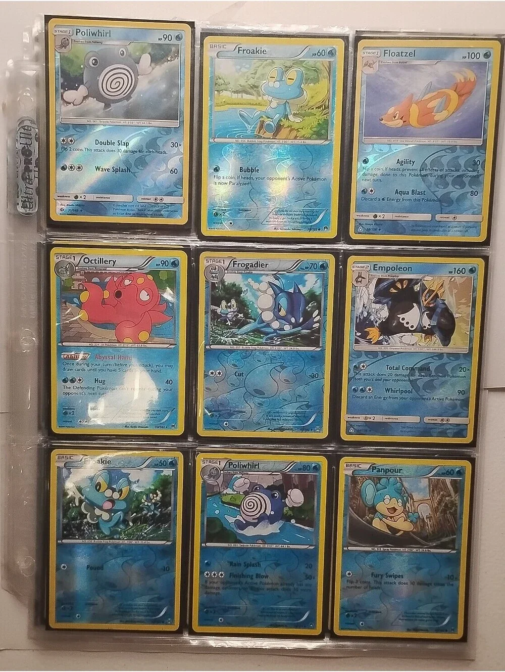 Pokemon TCG Water type bundle! Holo and non holos! 60 cards total!